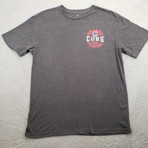 World Series Champions‎ Cubs 2016 Shirt Mens XL Gray Short Sleeve MLB Baseball